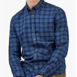 Cotton Shirt button front long sleeves cotton plaid shirt Ben Sherman Medium